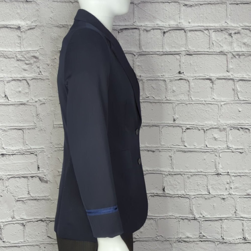 US Airways Navy Blue Women's Suit, Poly Wool Blend, Size 4 - Picture 3 of 16